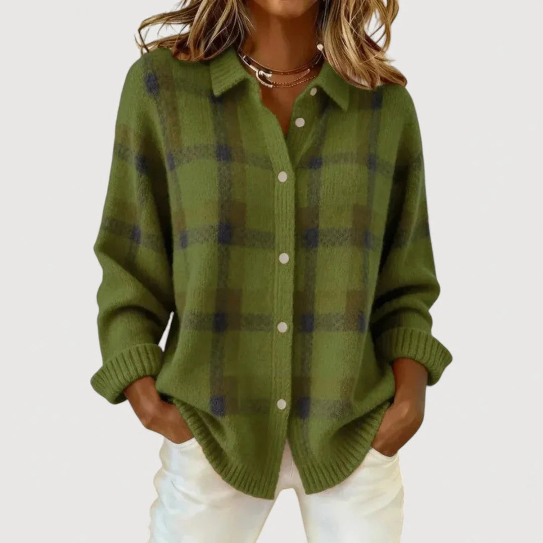 Camisa Estampada Olivia | Cuadros Vintage de la S a la 5XL