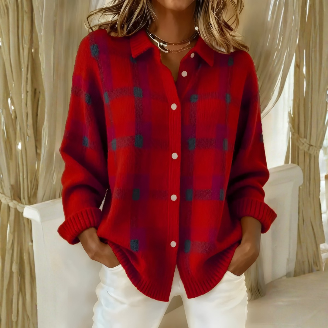 Camisa Estampada Olivia | Cuadros Vintage de la S a la 5XL