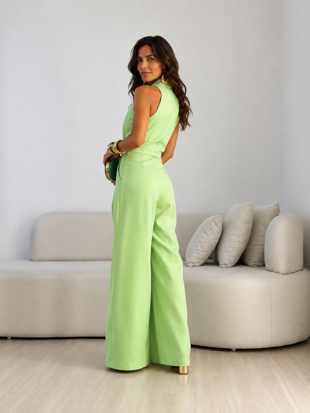 Mono Valentina Halter | Pierna Ancha y Lazo Frontal