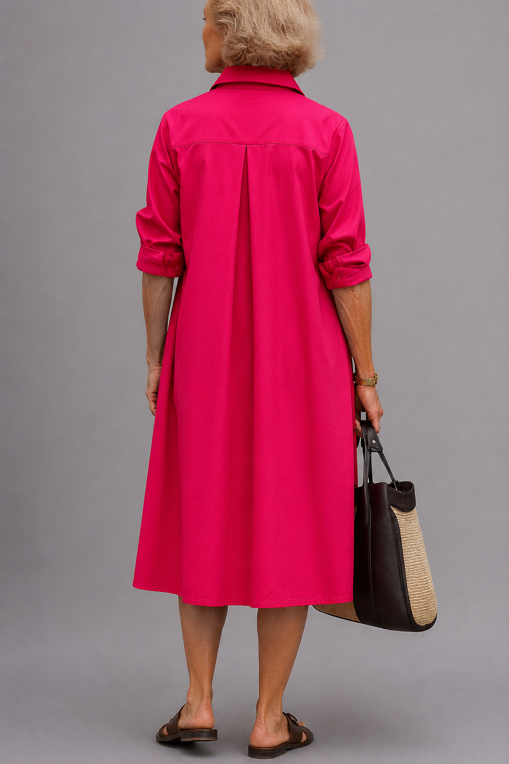 Vestido Midi Wilma | Rosa, Fluido y Favorecedor