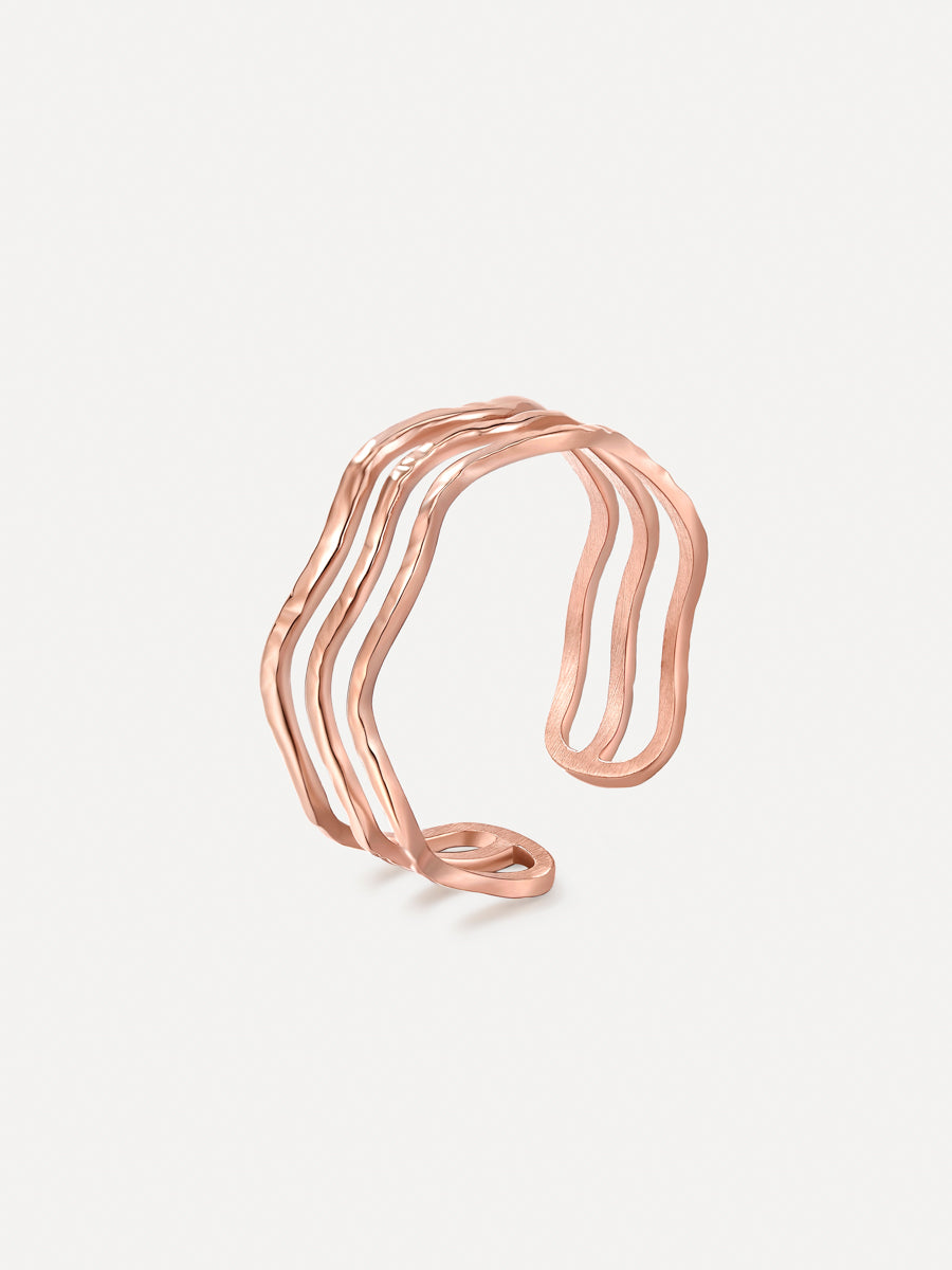 Anillo Onda | Ajustable, Moderno y Delicado