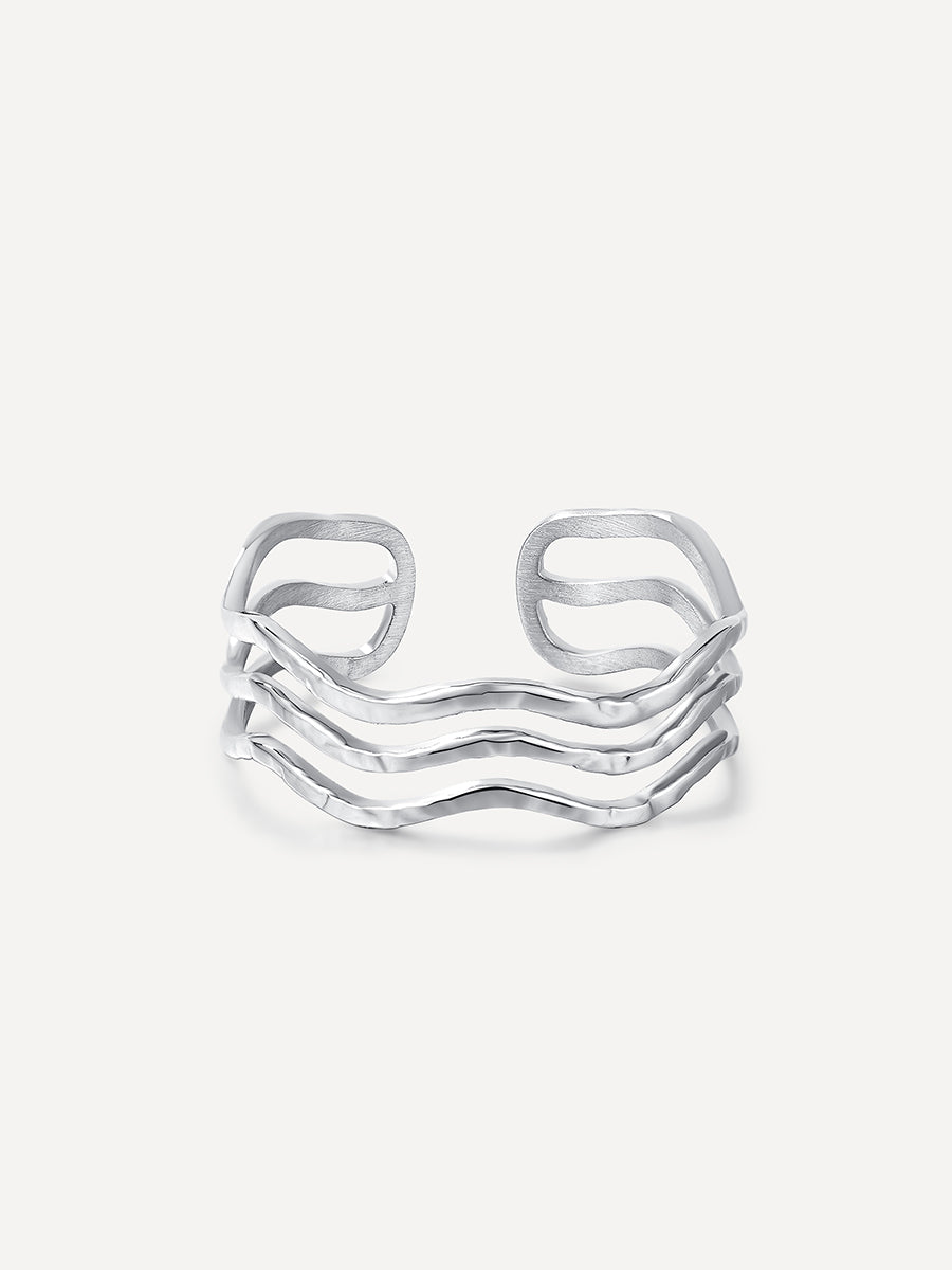 Anillo Onda | Ajustable, Moderno y Delicado