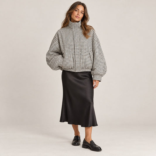 Chaqueta Bomber de Cuadros Vichy | Un Clásico con Mucho Estilo