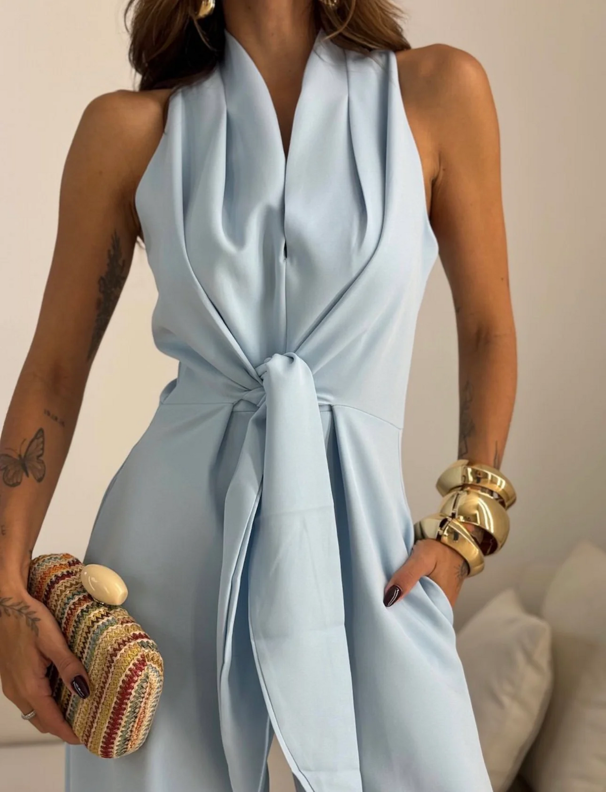 Mono Valentina Halter | Pierna Ancha y Lazo Frontal