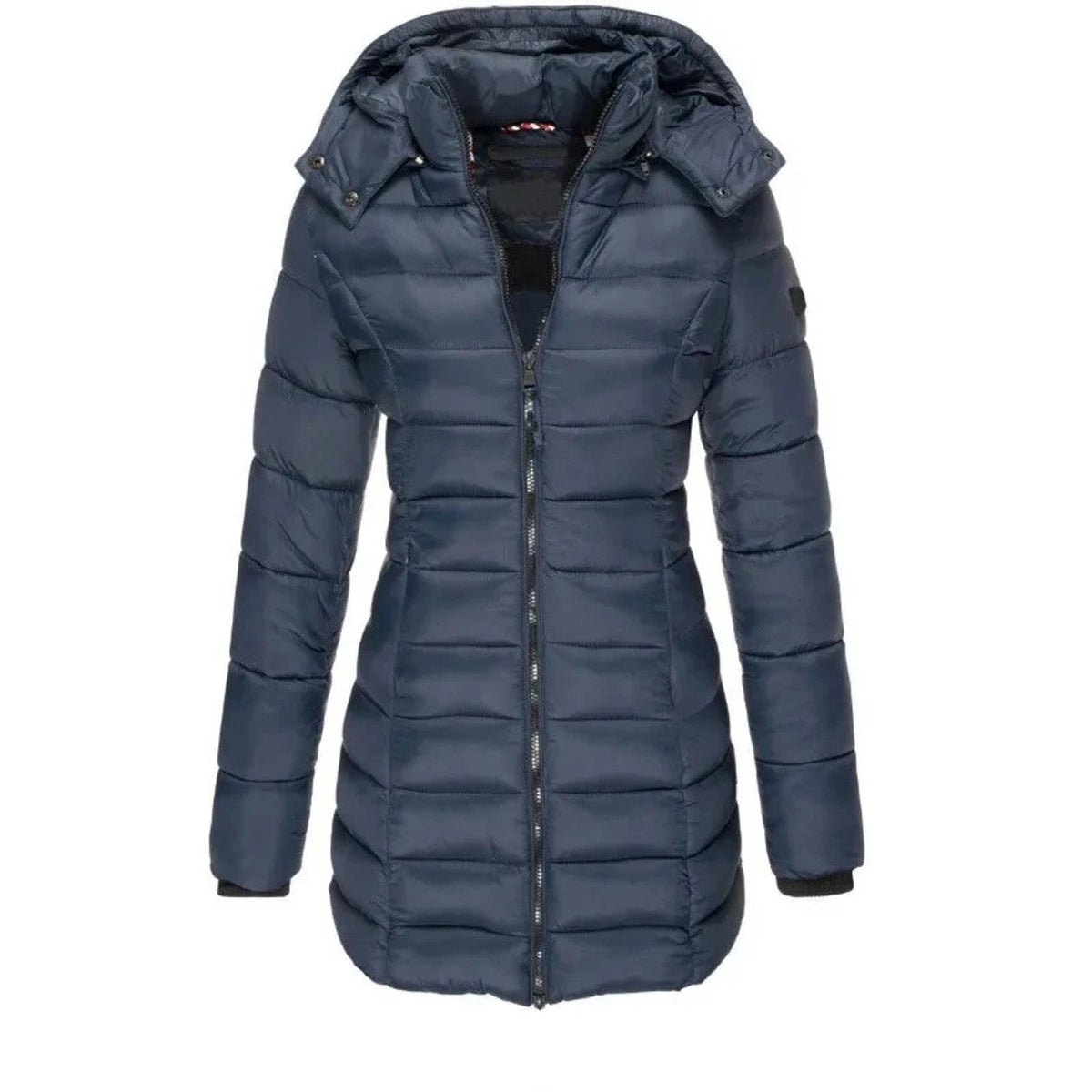 Parka Acolchada Midi con Capucha | Abrigada, Entallada y Favorecedora