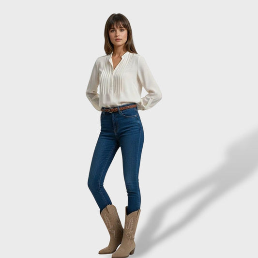 Botas Cowboy Melody | Ante con Bordado Western