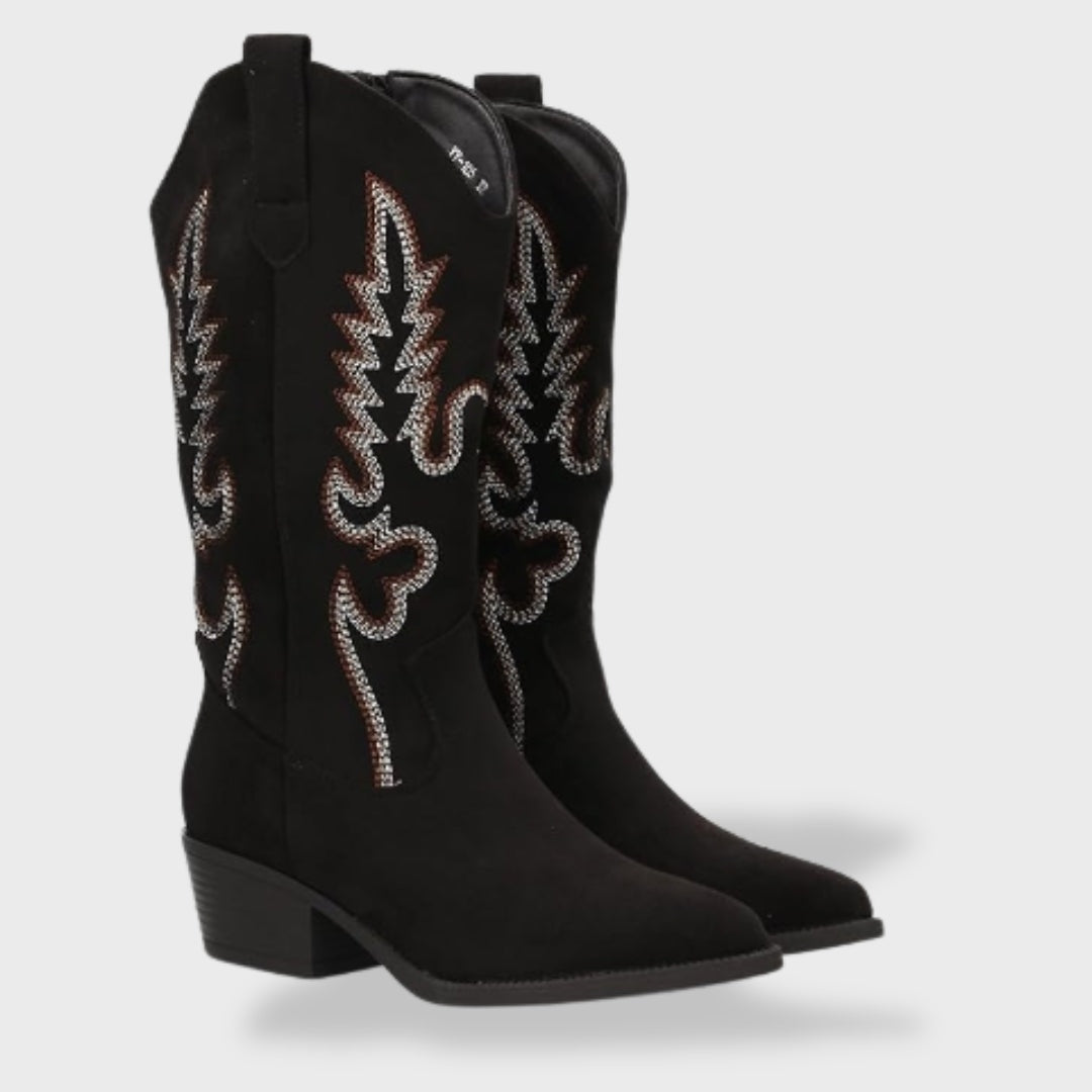 Botas Cowboy Melody | Ante con Bordado Western