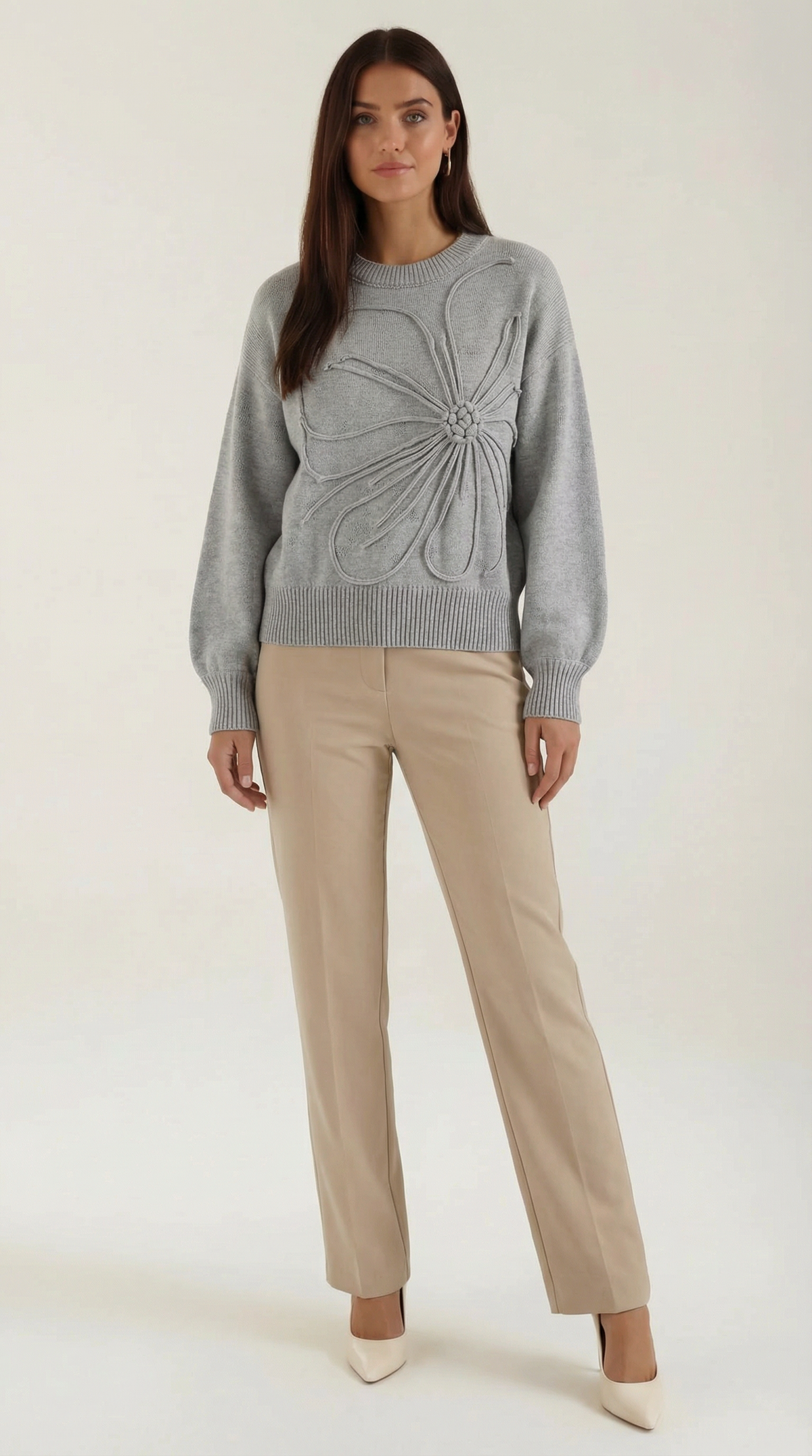 Jersey de Punto Annie con Flores | Dulce, Suave y Original