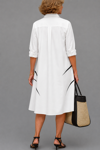 Vestido Midi Yvette | Comodidad y Elegancia en Blanco