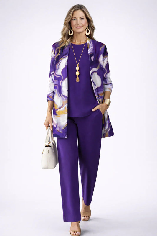 Conjunto Margaret 3 Piezas | Estampado con Encanto