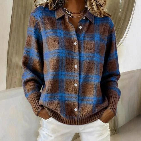 Camisa Estampada Olivia | Cuadros Vintage de la S a la 5XL