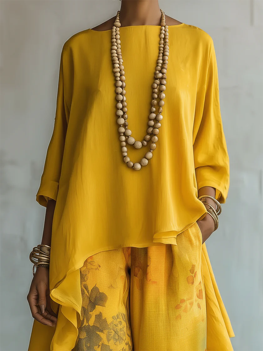Conjunto Boho Fiorella | Estampado Floral con Aire Mediterráneo