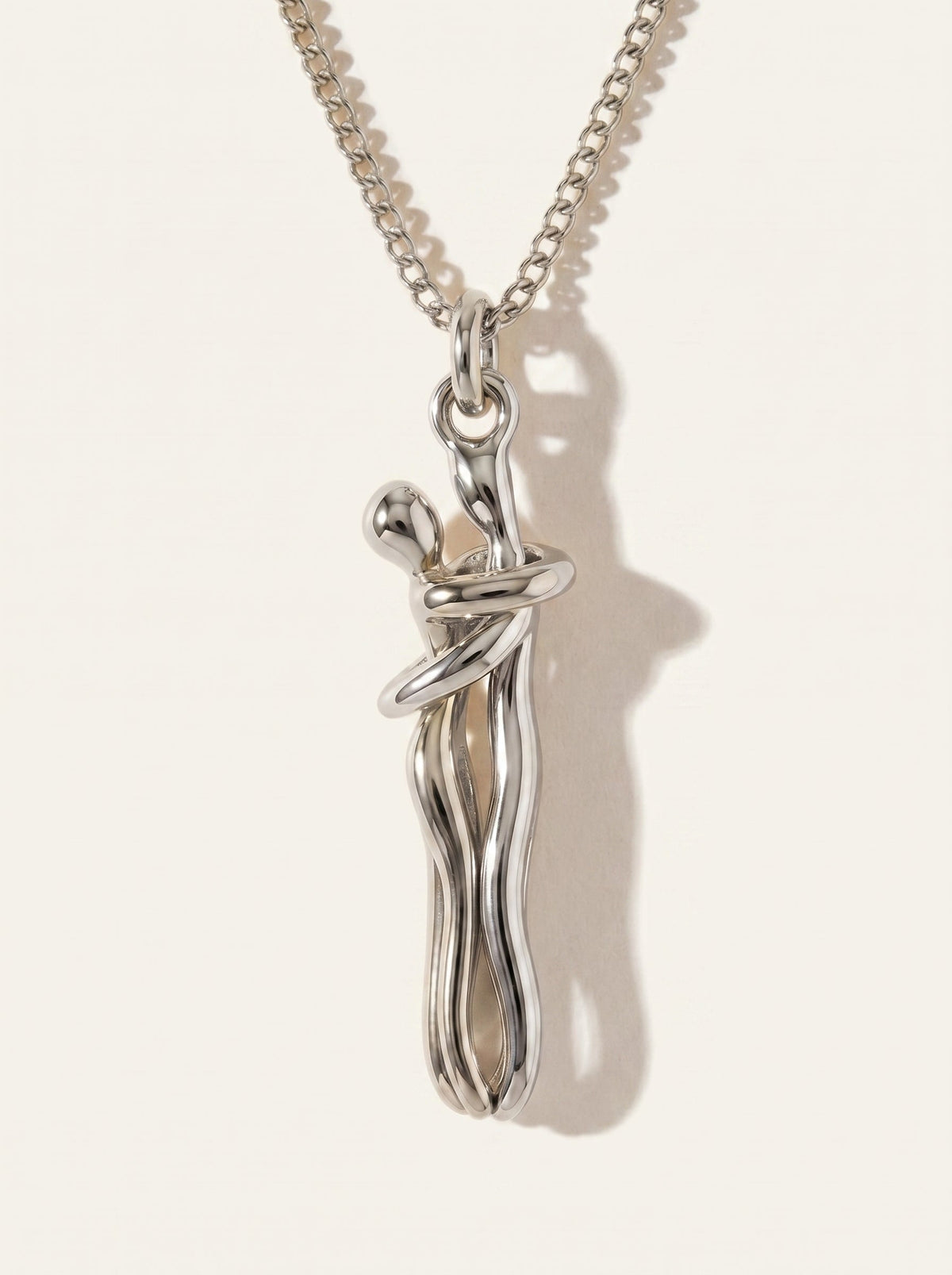 Collar Abrazo de Amor | Oro y Plata Unidos para Siempre