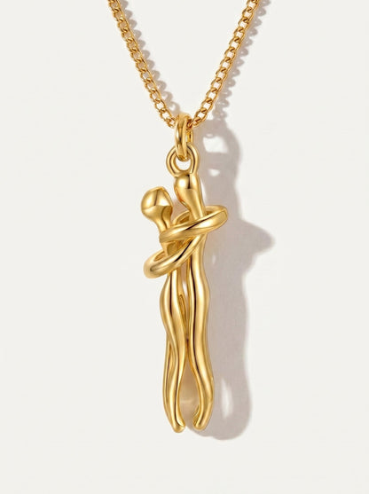 Collar Abrazo de Amor | Oro y Plata Unidos para Siempre