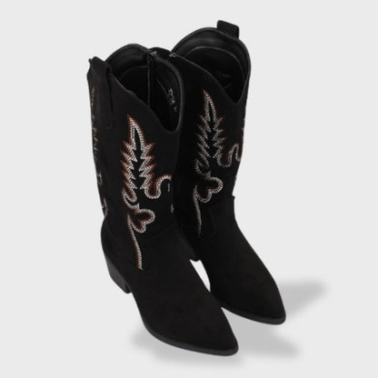 Botas Cowboy Melody | Ante con Bordado Western