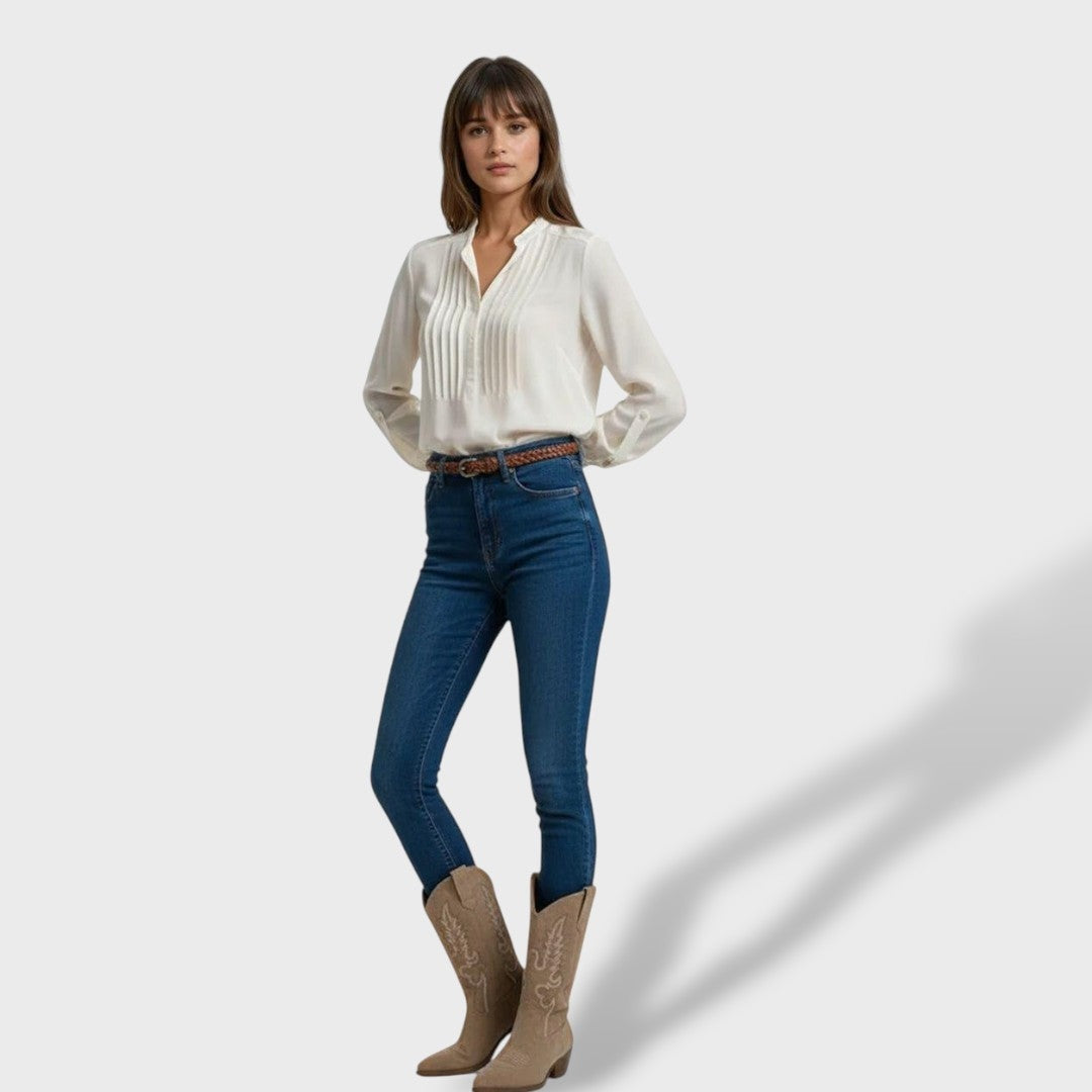Botas Cowboy Melody | Ante con Bordado Western