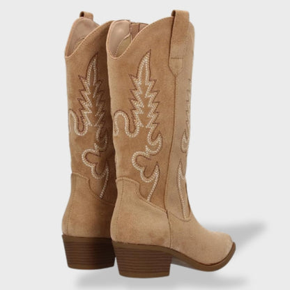 Botas Cowboy Melody | Ante con Bordado Western