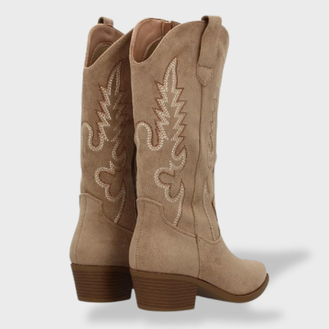 Botas Cowboy Melody | Ante con Bordado Western