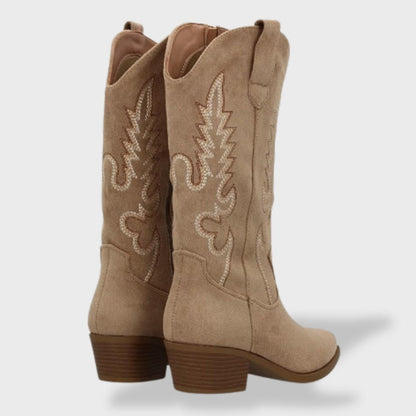 Botas Cowboy Melody | Ante con Bordado Western