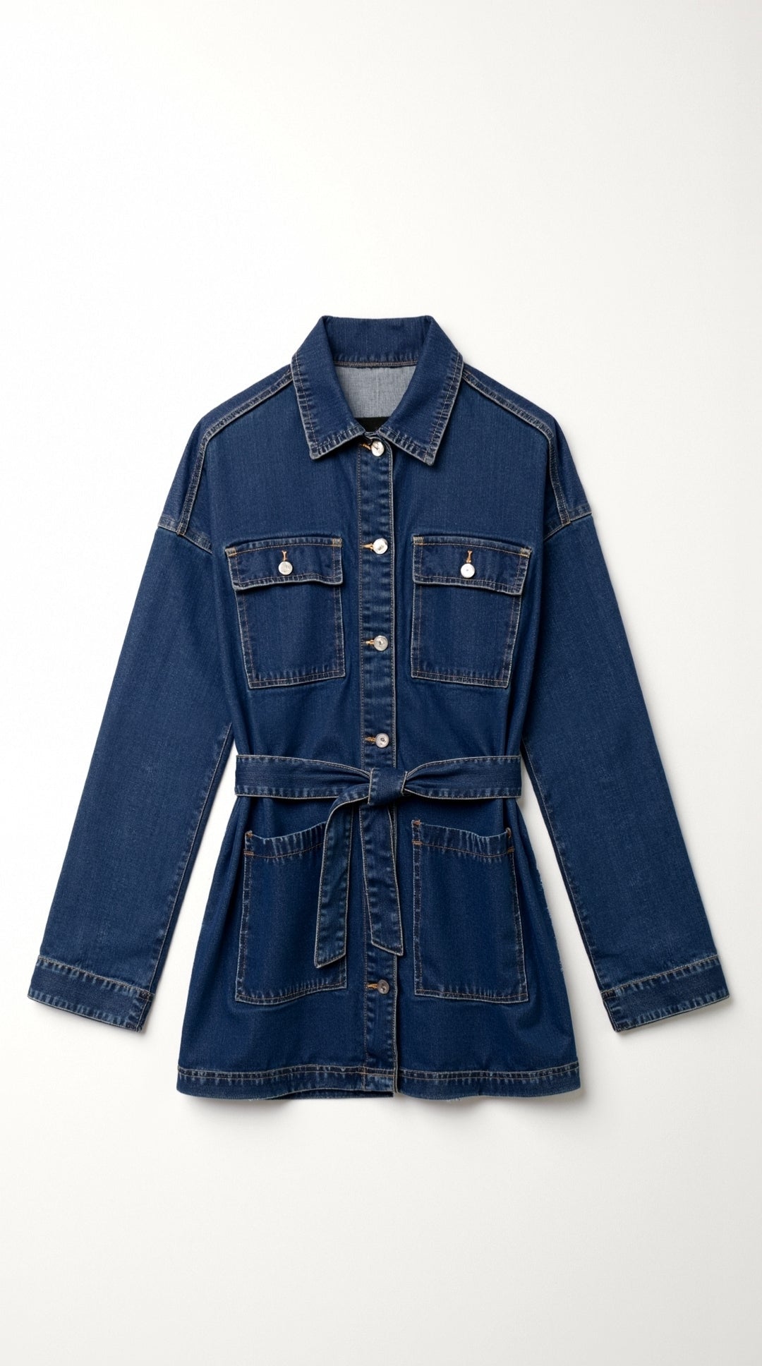 Chaqueta Vaquera Alice con Cinturón | Marca Cintura con Estilo