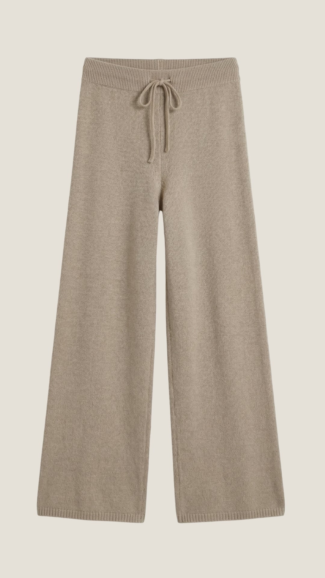 Conjunto de Punto Eleanor | Jersey de Cuello Alto y Pantalón Ancho