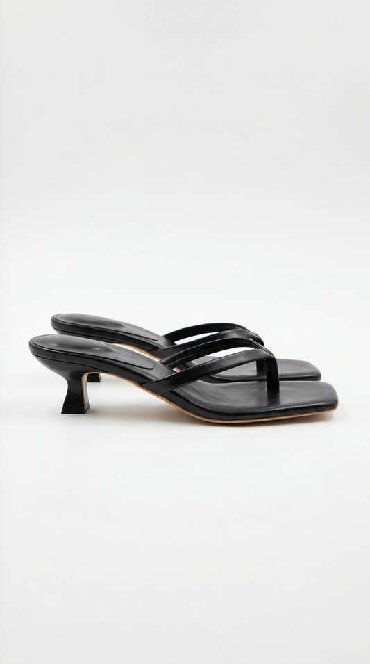 Sandalias de Dedo Jessica | Tacón Bajo Cómodo